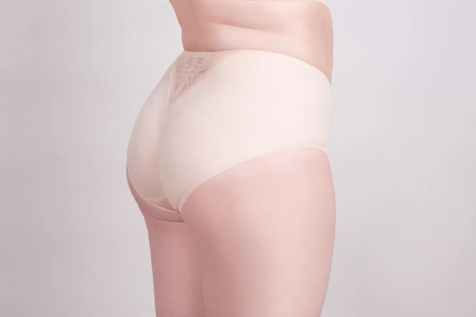 High-Waist Slip Panties with Lace 260210