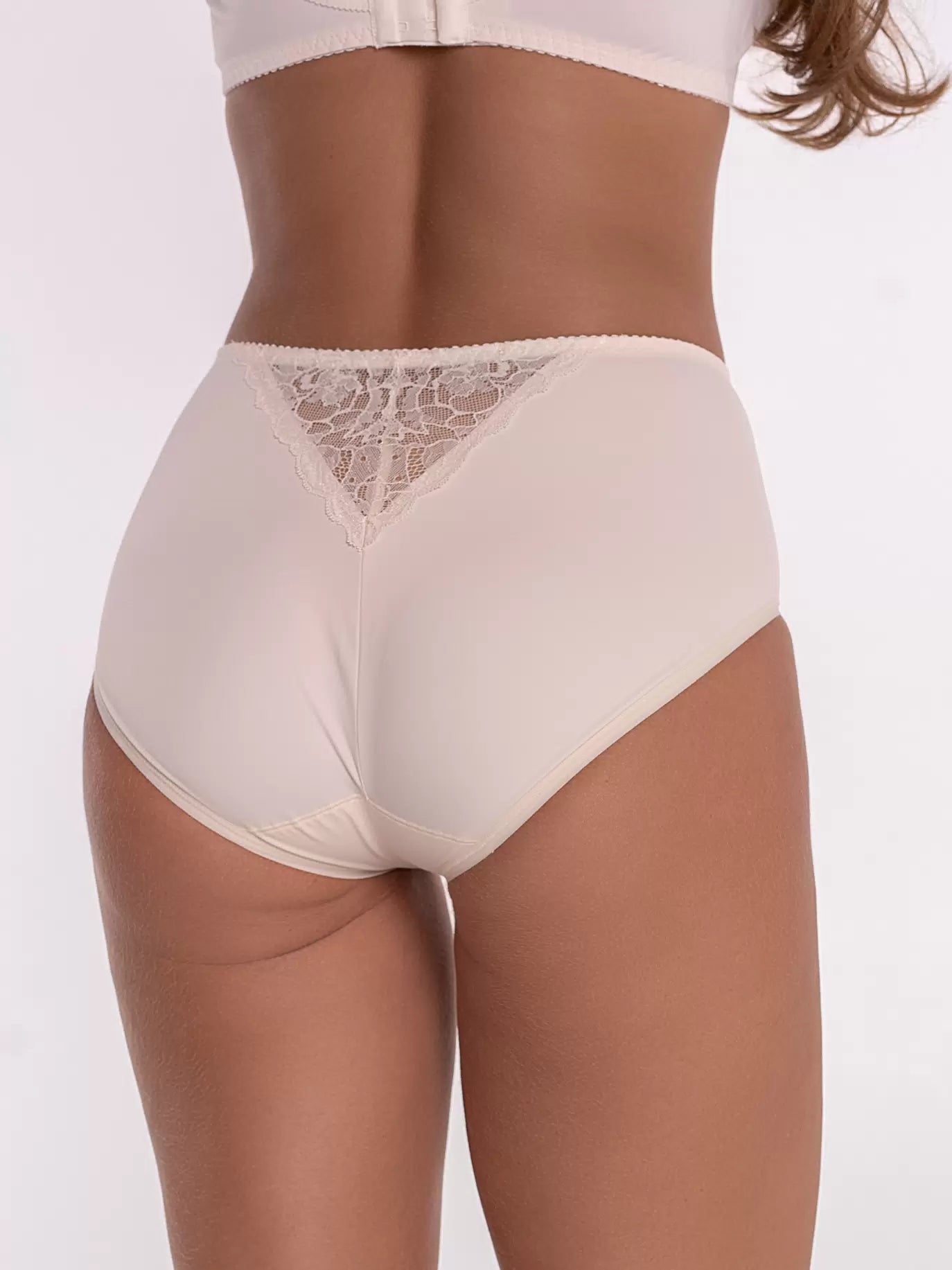 High-Waist Slip Panties with Lace 260210