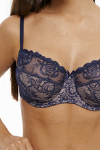 Bra with Partially Reinforced Cups 116182