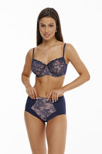 Bra with Partially Reinforced Cups 116182