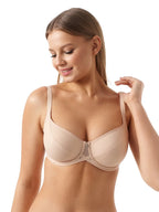 Structured Underwire Bra with Triple-Segment Cups 115910