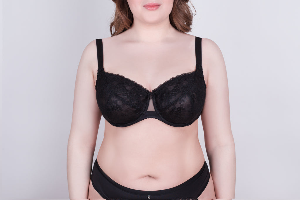 Classic Underwire Bra with Lace and Bows 117180