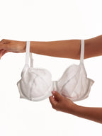 Classic Underwire Bra with Lace and Bows 117180