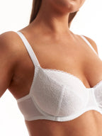 Classic Underwire Bra with Lace and Bows 117180