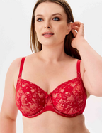 Classic Underwire Bra with Lace and Bows 117180