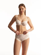 Classic Underwire Bra with Lace and Bows 117180