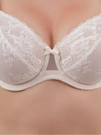 Classic Underwire Bra with Lace and Bows 117180