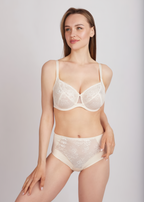 Classic Underwire Bra with Lace and Bows 117180