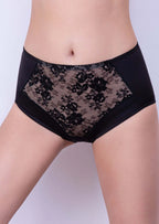 High-Waist Slip Briefs with Lace 256180