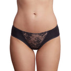 Medium-Waist Culotte Panties with Lace 257180