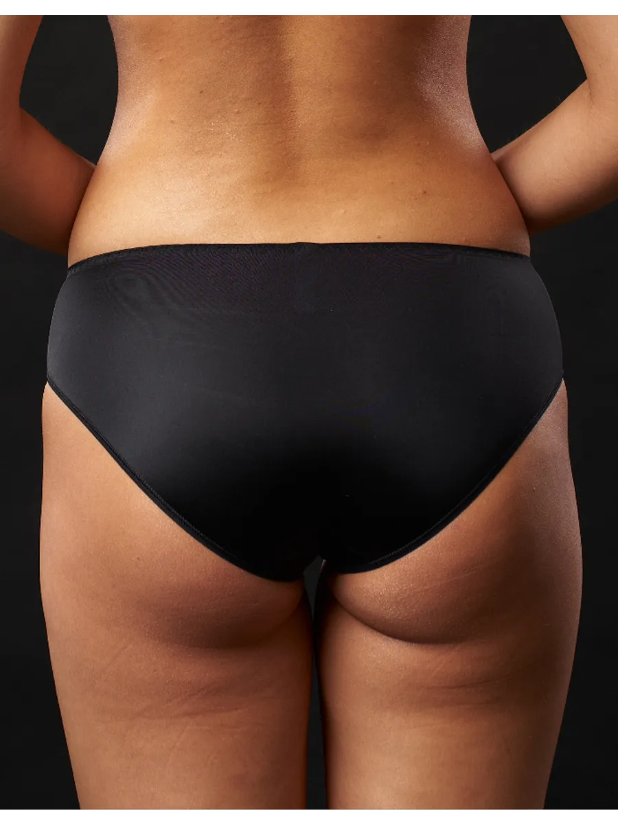 Medium-Waist Culotte Panties with Lace 257180