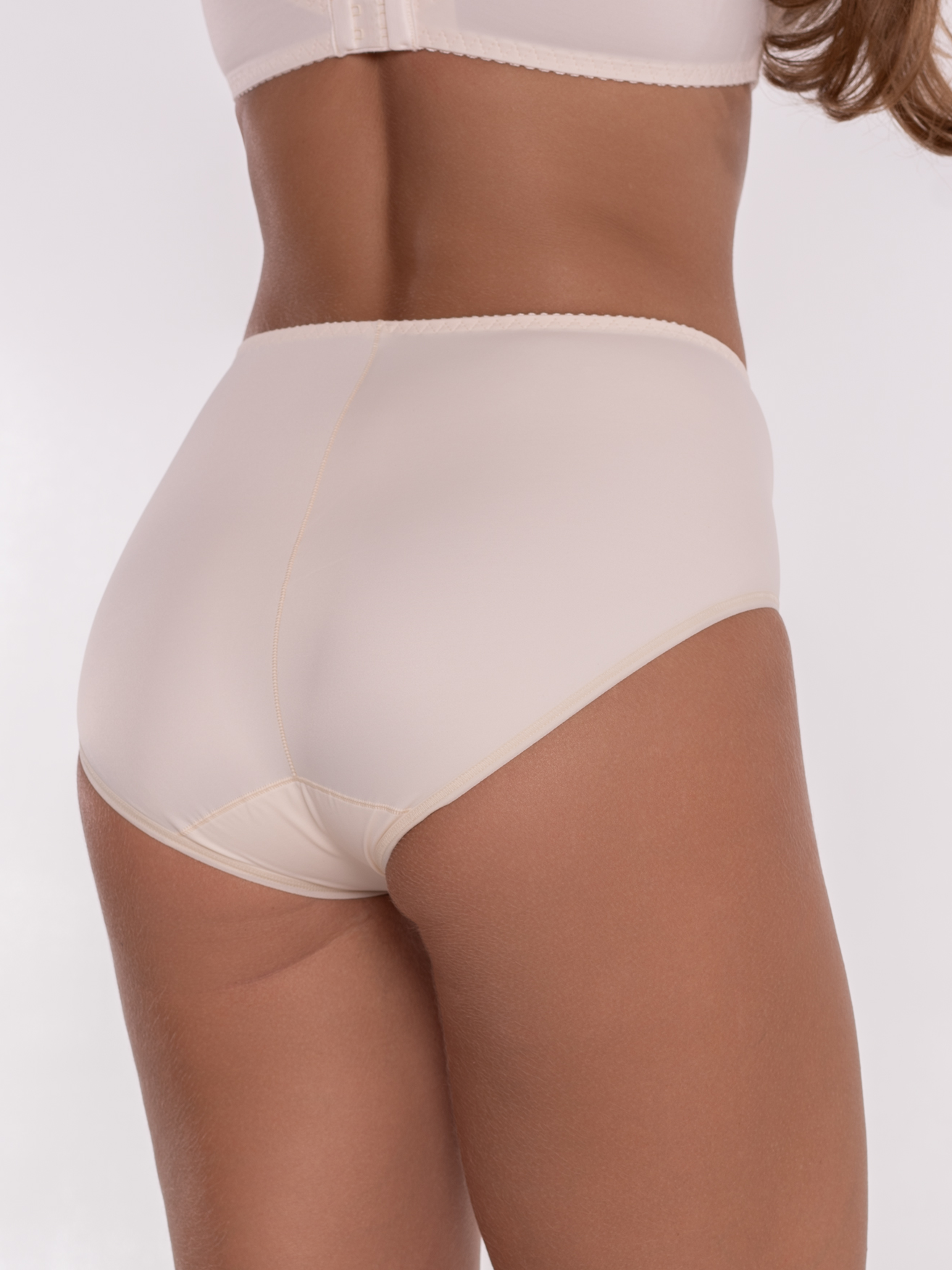 High-Waist Slip Briefs with Lace 260200