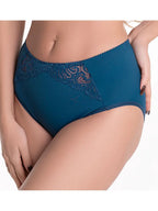 High-Waist Slip Briefs with Lace 260200