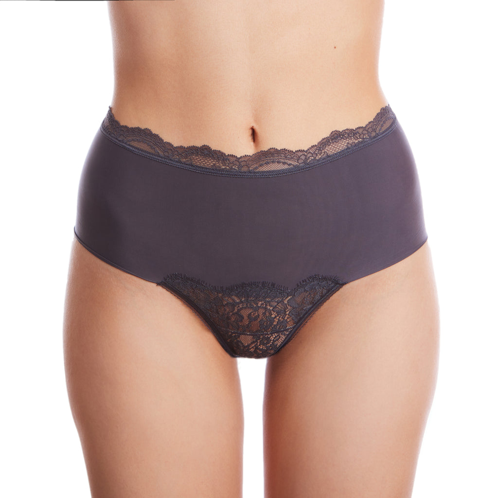High-Waist Tanga with Lace Trim 360600