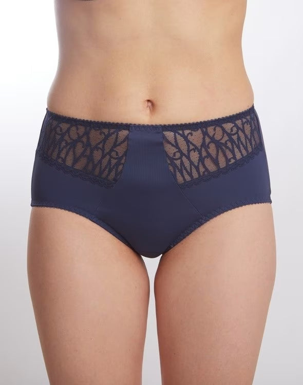 High-Waist Slip Briefs with Front Pattern AveLine 440910