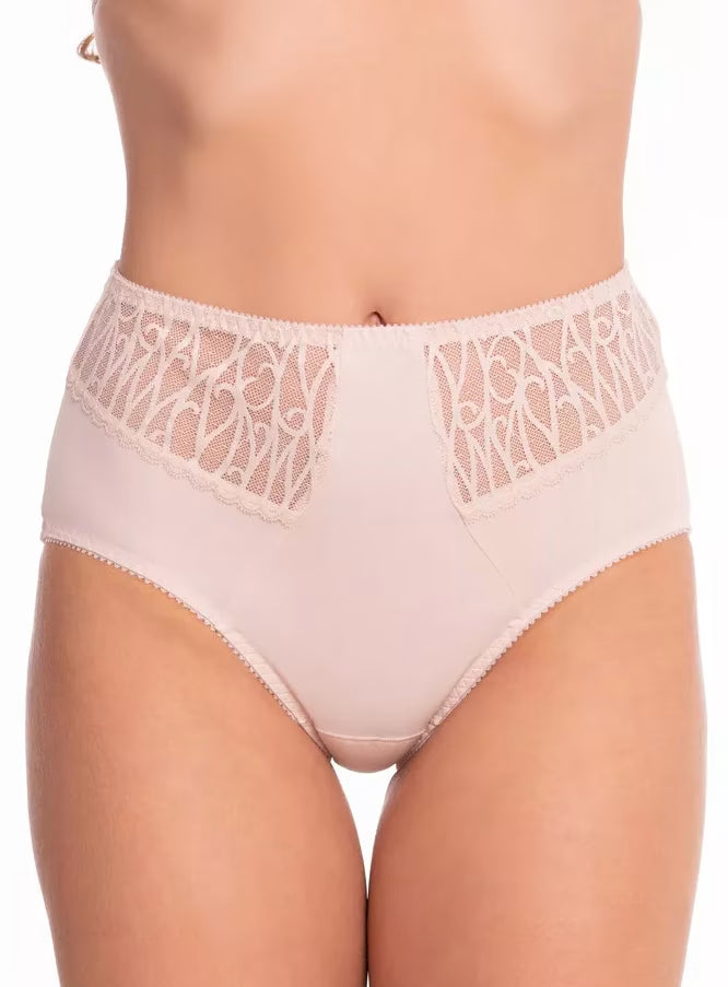 High-Waist Slip Briefs with Front Pattern AveLine 440910