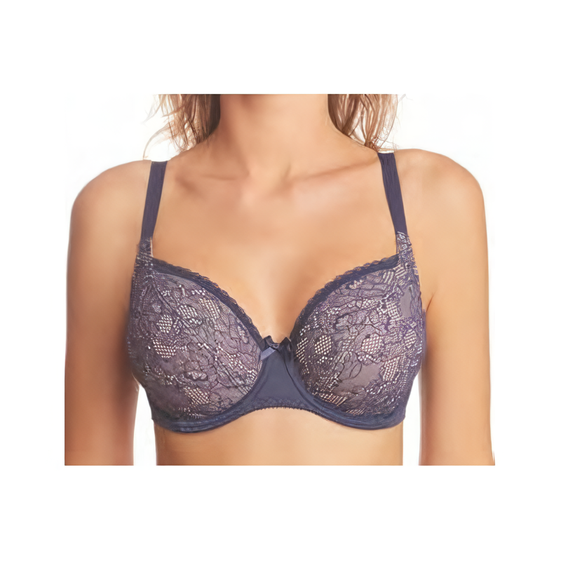 Full-Bust Bra with Triple Diagonal Seams AveLine  667181