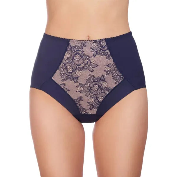 High-Waist Slip Panties with Lace Insert 268000
