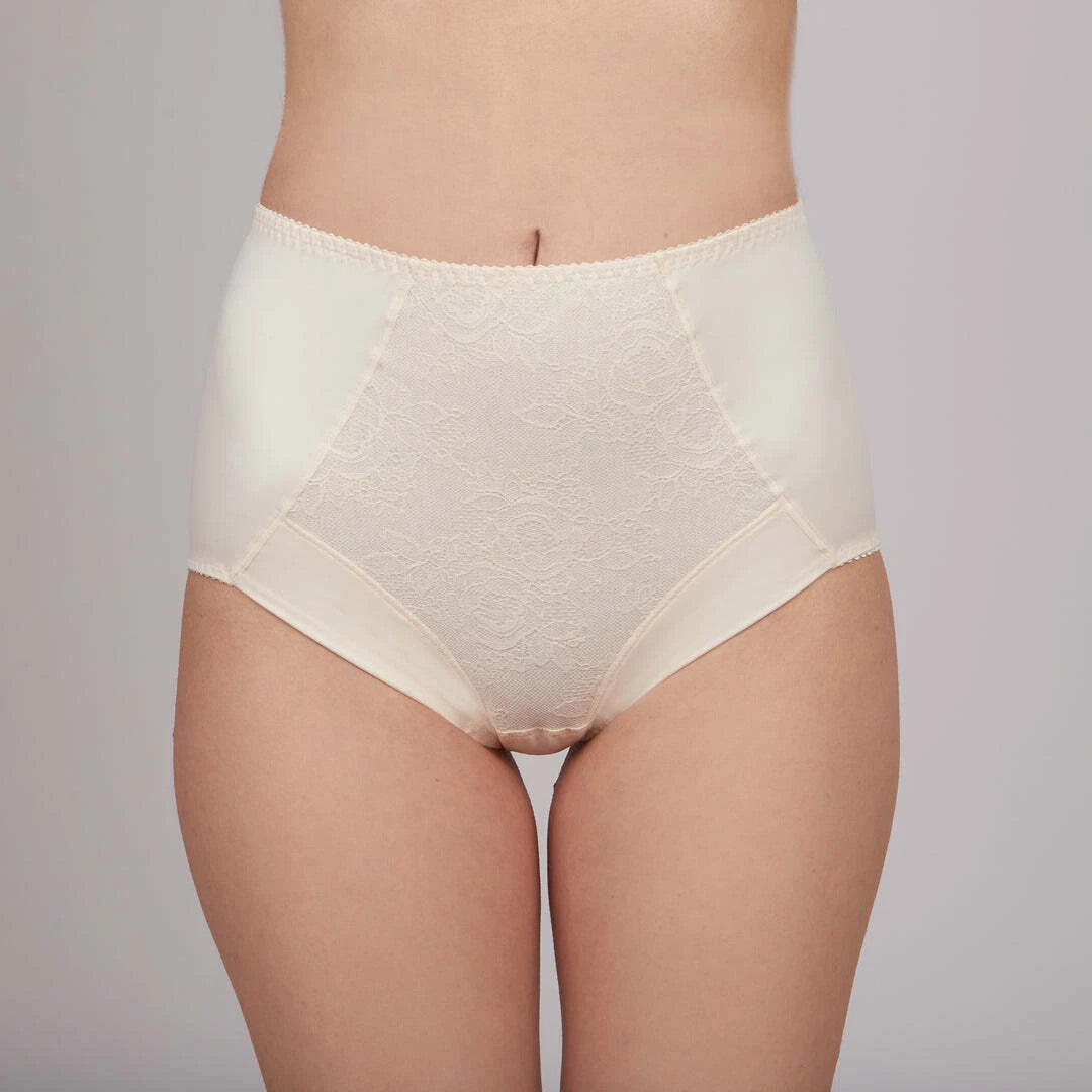 High-Waist Slip Panties with Lace Insert 268000